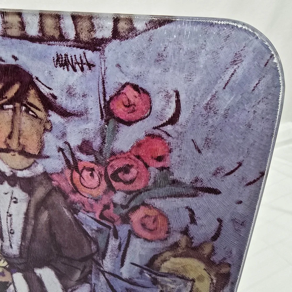 Whimsical Chef Lobster Glass Cutting/Serving Board Bistro Kitchen Decor Coastal‎